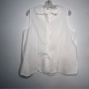 Fresh Produce White Sleeveless Blouse